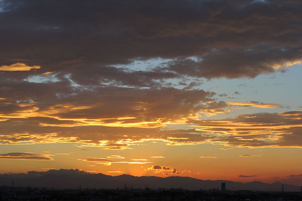 夕焼けのフリー写真画像素材 イラストフォト