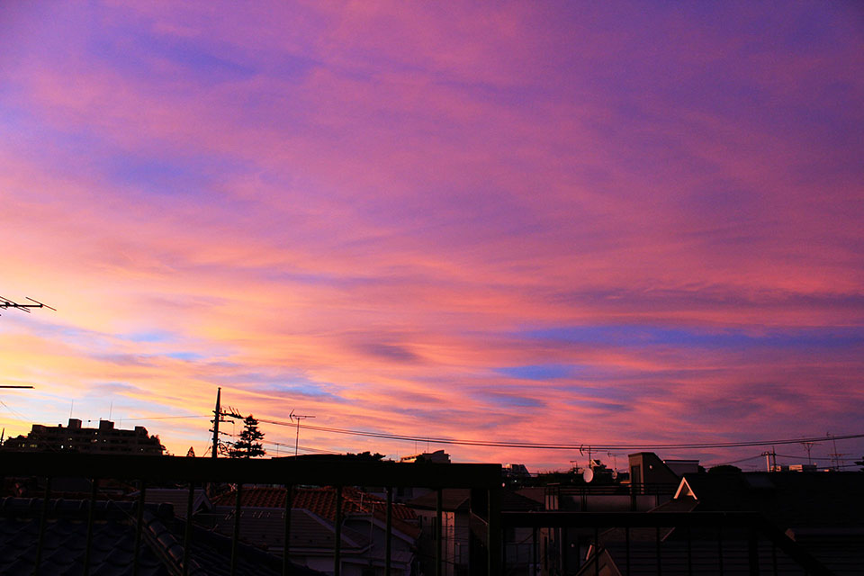 夕焼けのフリー写真画像素材 イラストフォト