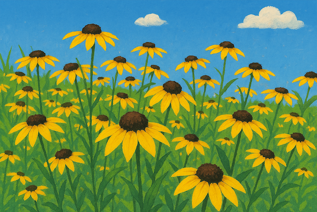 花畑イラスト
