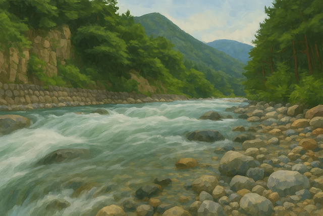 川イラスト
