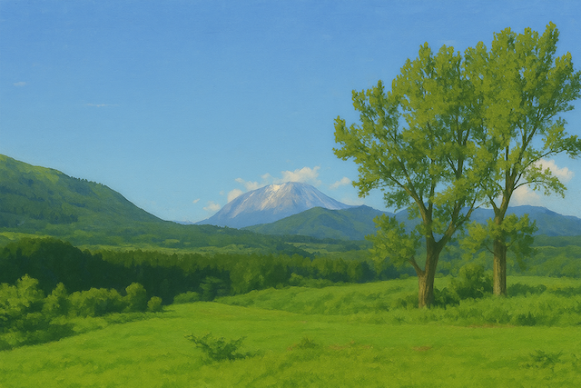 山イラスト